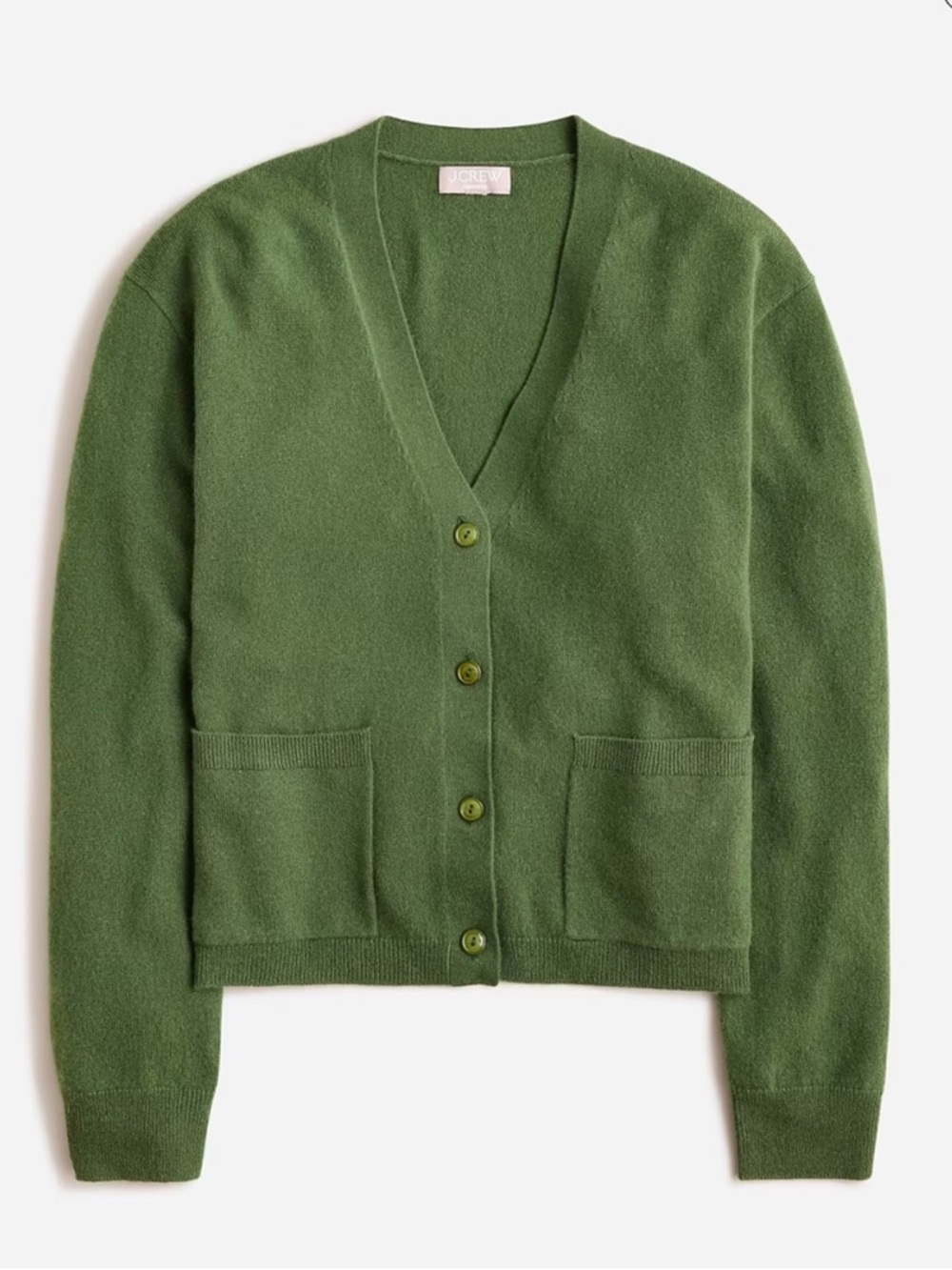 J. Crew Cashmere Patch Pocket Cardigan